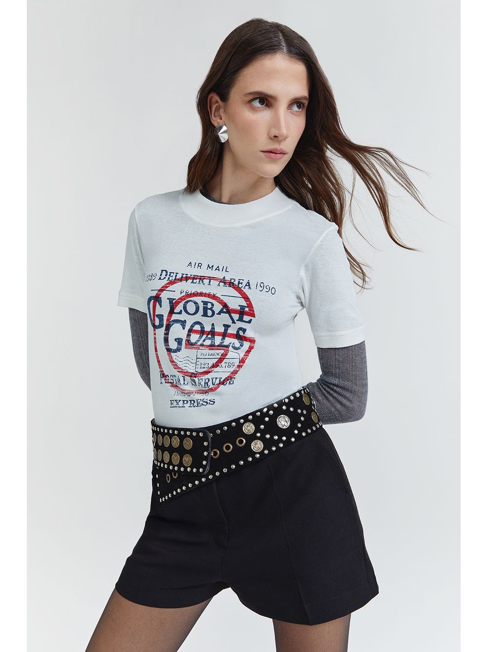 By NV — T-Shirt Postal - Off White