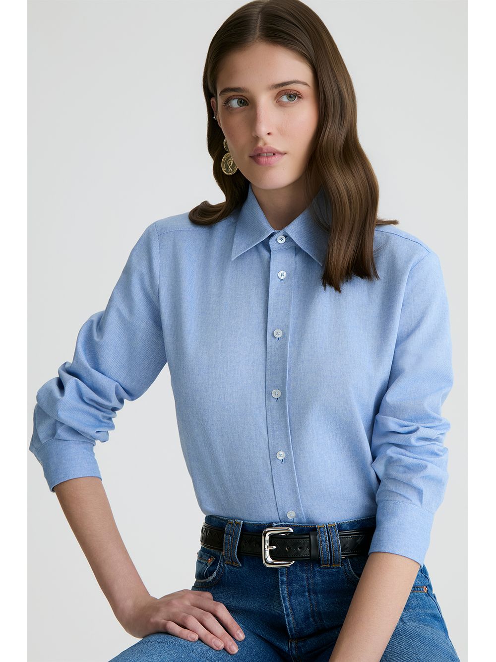 By NV — Camisa Dana - Azul Claro