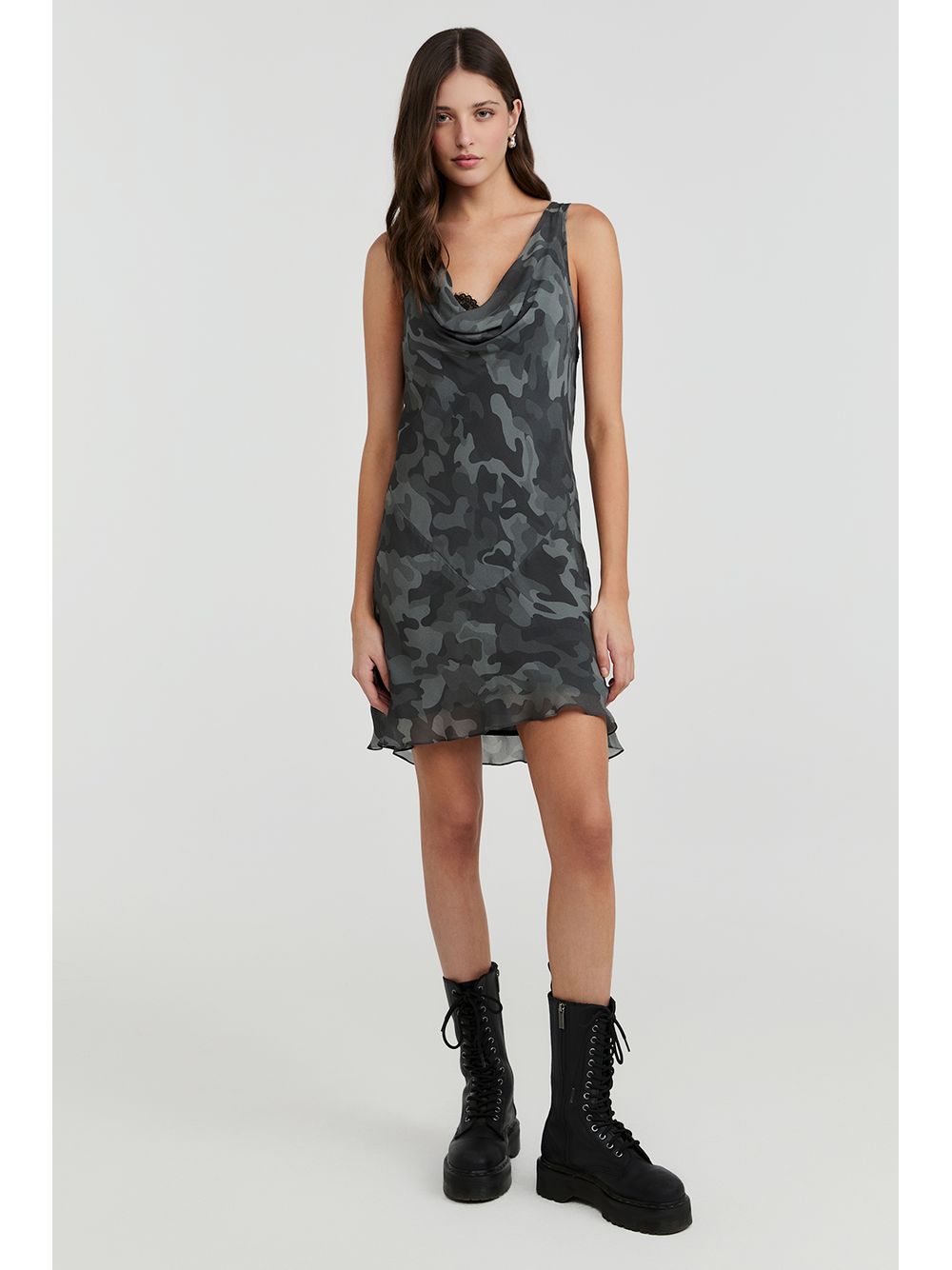 By NV — Vestido Olimpia - Est Shade Cinza
