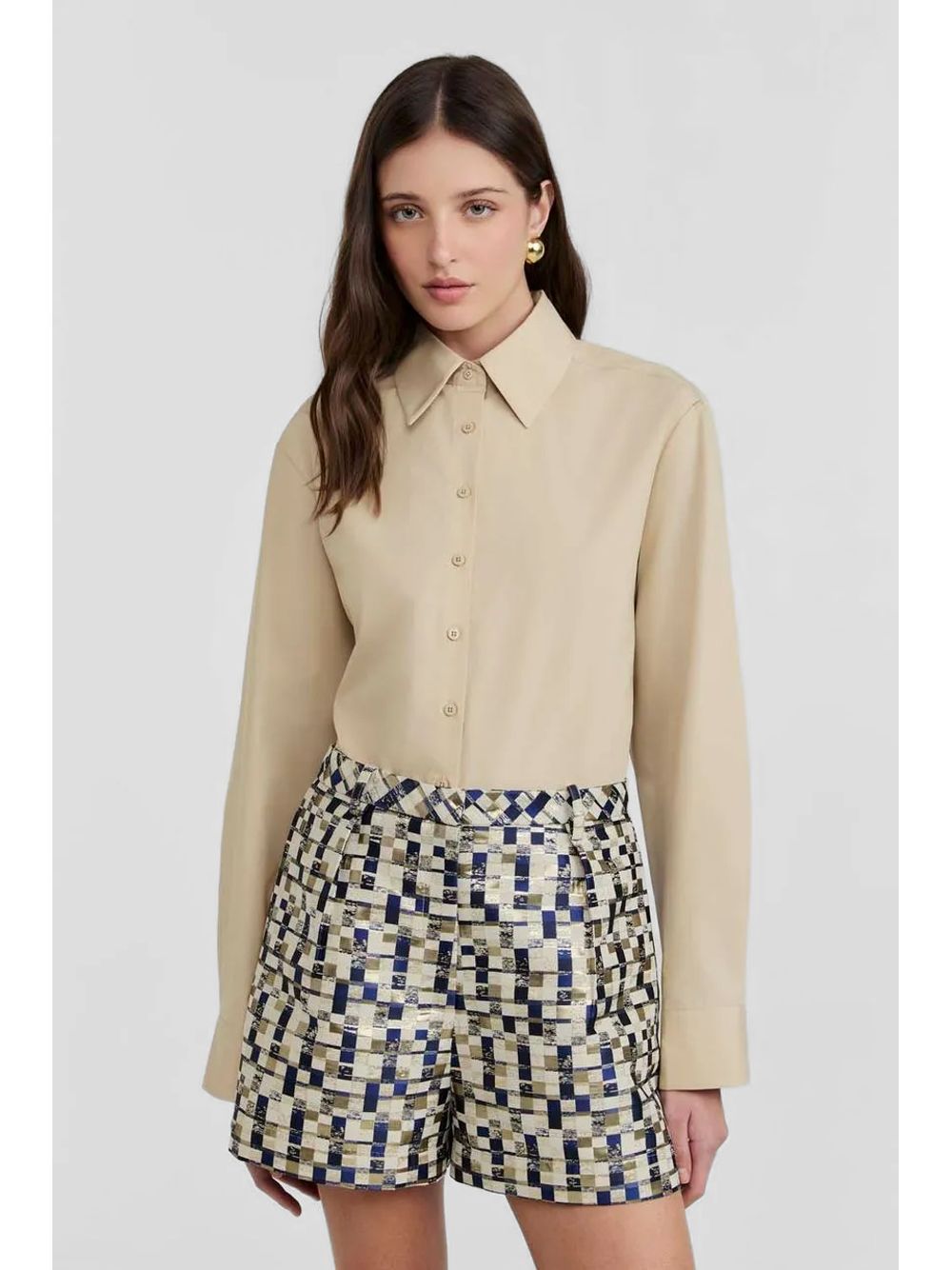 By NV — Camisa Sasha - Bege Field