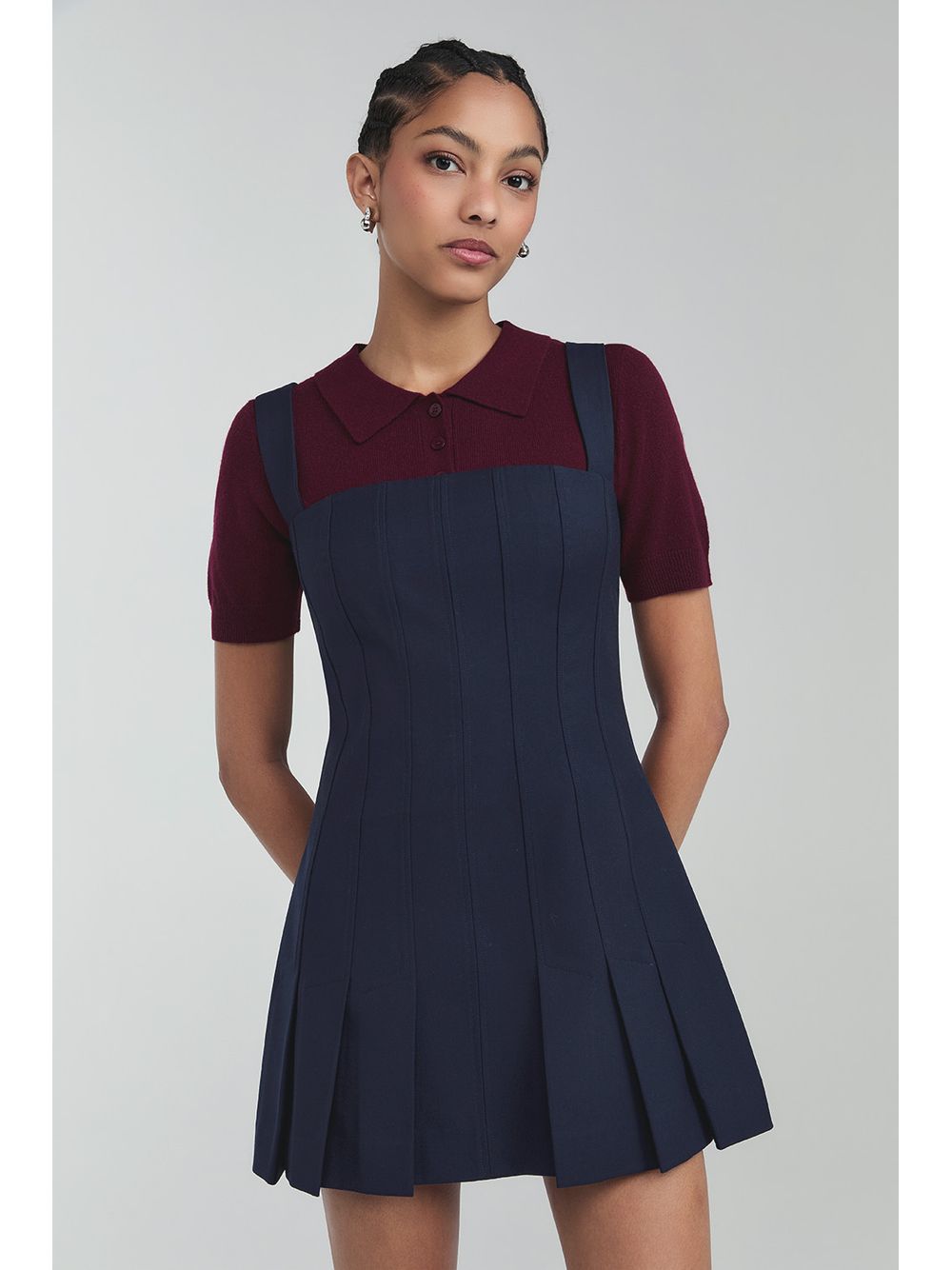 By NV — Vestido Marina - Azul Navy